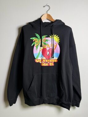 Bad Bunny Un Verano Sin Ti Graphic Hoodie Black 2XL